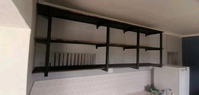 Wooden Kitchen Shelves